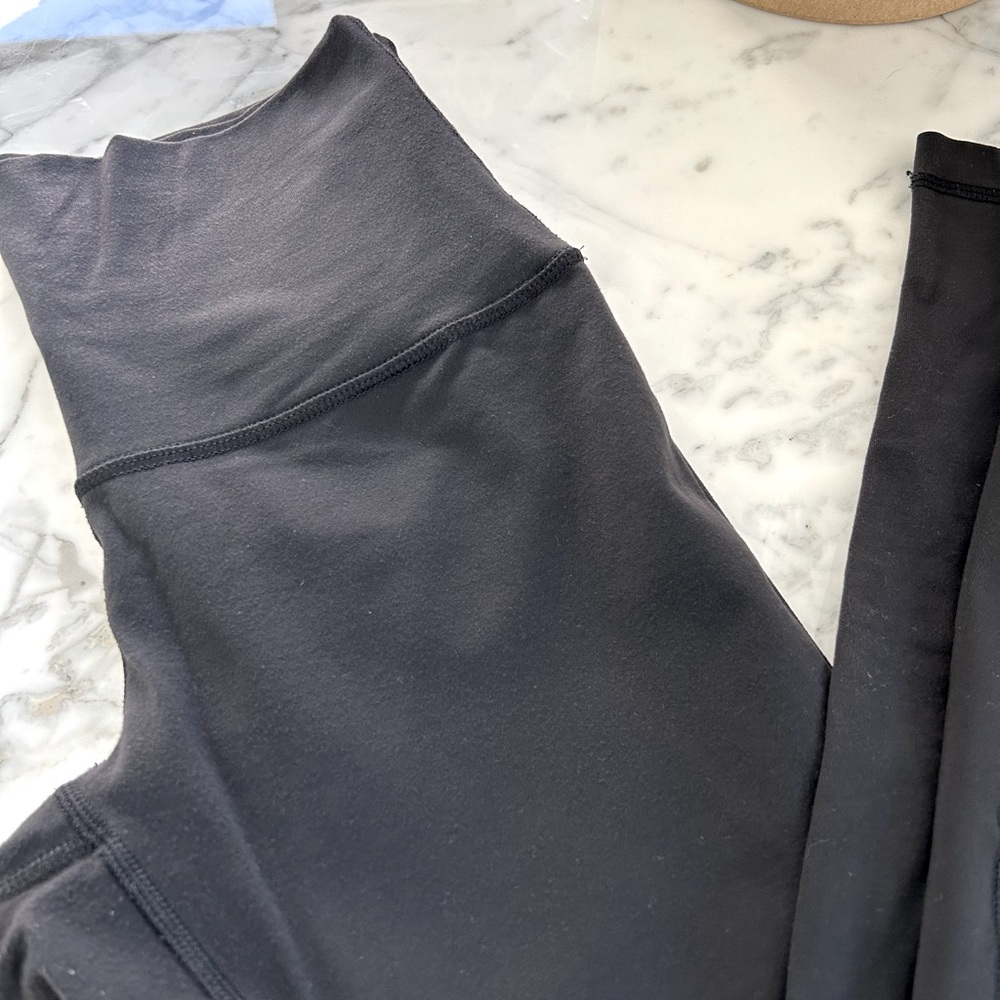 LULULEMON Wunder Under Brushed Black 28” 8